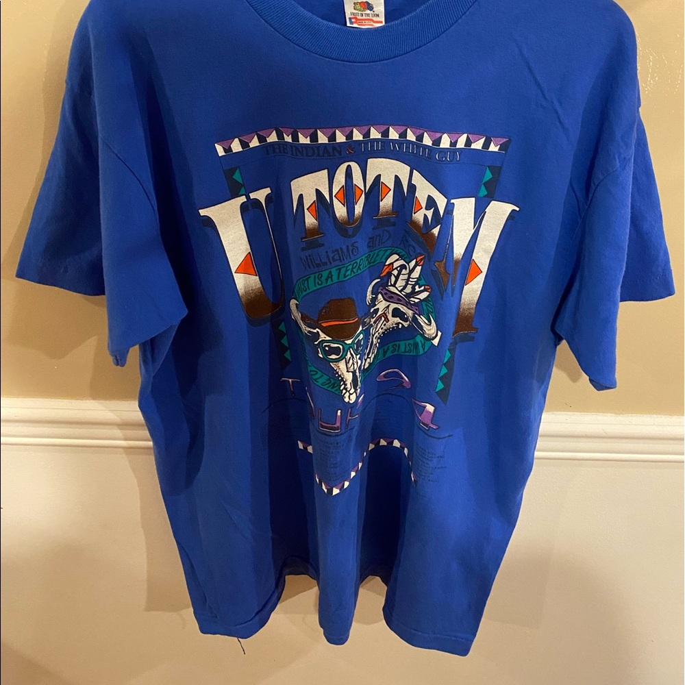 Vintage 1994 u totem tour tee  xl blue